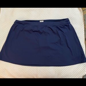 Navy swim/tennis skort